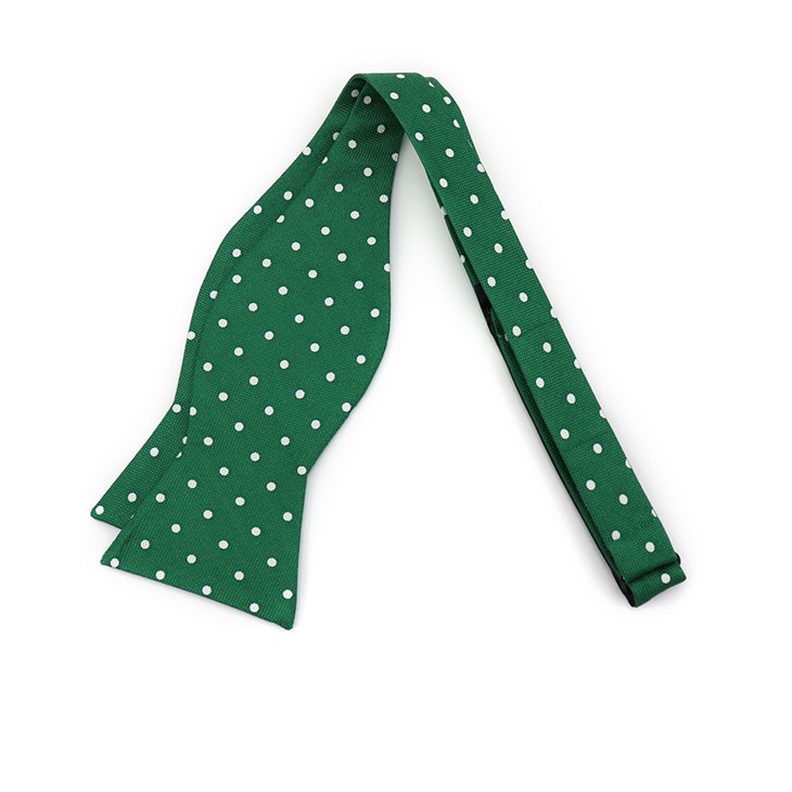 Green Polka Dot Bow