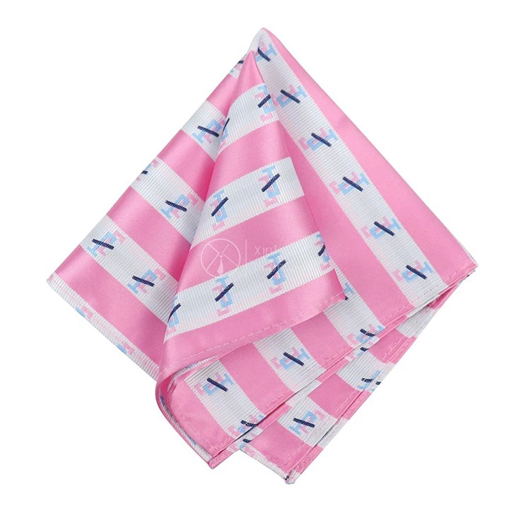 Men'S Striped Pocket Squares