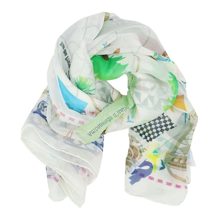 Logo Silk Scarf